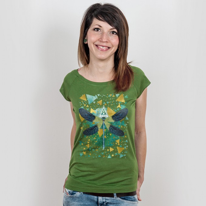 Ars Magna – Emerald Dragonfly - Ladies Organic Bamboo T-Shirt Ars Magna – Emerald Dragonfly - Ladies Organic Bamboo T-Shirt