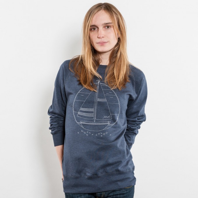 Keregan Ahoi Schiffchen Unisex Recycled Organic Sweatshirt Keregan Ahoi Schiffchen Unisex Recycled Organic Sweatshirt