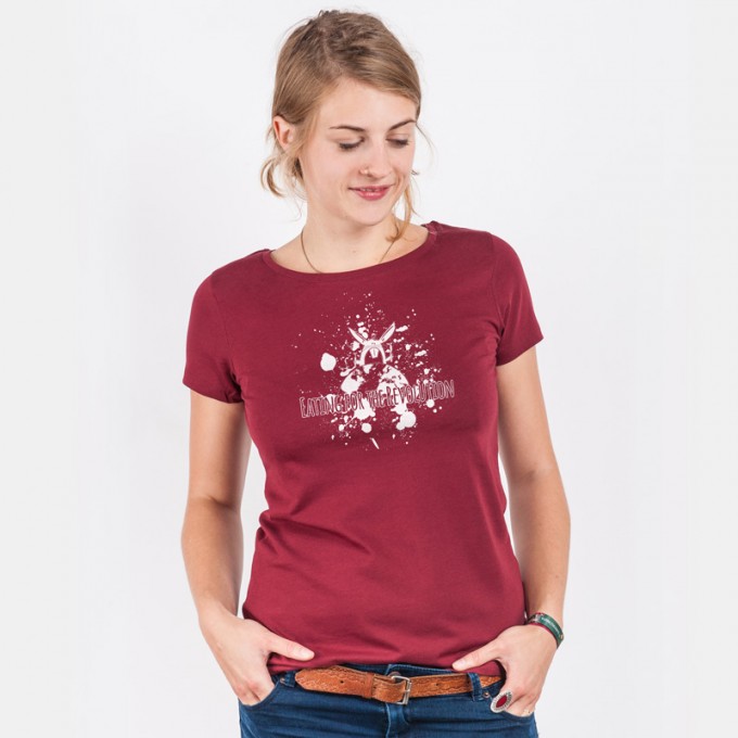 Rabbit Revolution – Eating for - Ladies Organic Cotton T-Shirt Rabbit Revolution – Eating for - Ladies Organic Cotton T-Shirt