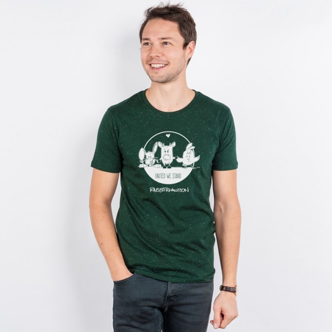 Rabbit Revolution - United we Stand - Organic Cotton T-Shirt Rabbit Revolution - United we Stand - Organic Cotton T-Shirt