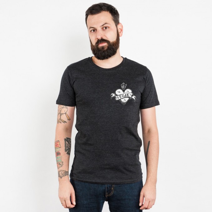 Rabbit Revolution - Vegan Heart - Organic Cotton T-Shirt Rabbit Revolution - Vegan Heart - Organic Cotton T-Shirt
