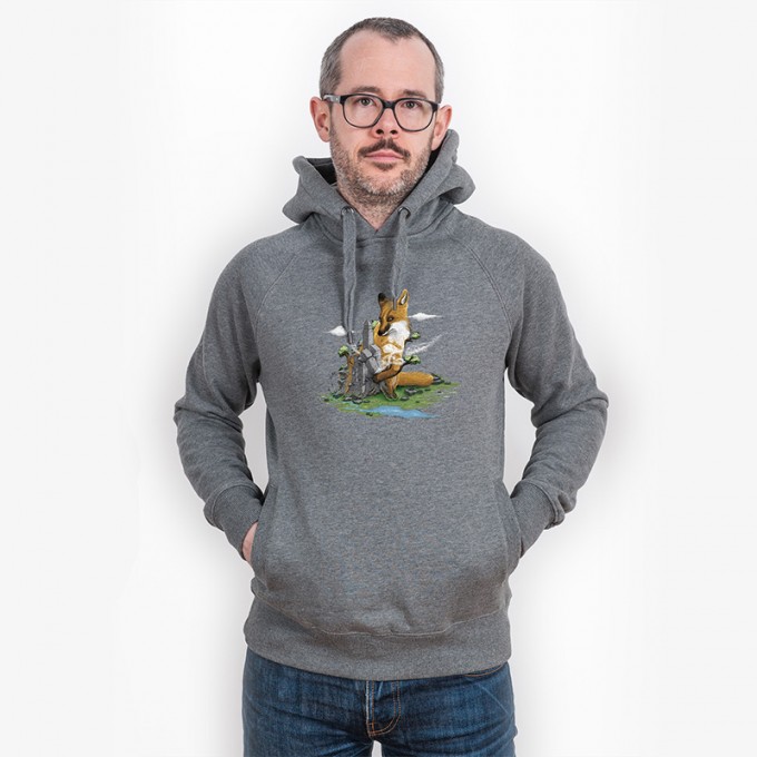 Robert Richter – Clean the World - Fox - Organic Cotton Unisex Hoodie Robert Richter – Clean the World - Fox - Organic Cotton Unisex Hoodie