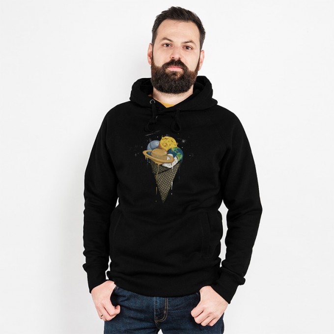 Robert Richter – Galactic Ice Cream - Organic Cotton Unisex Hoodie Robert Richter – Galactic Ice Cream - Organic Cotton Unisex Hoodie