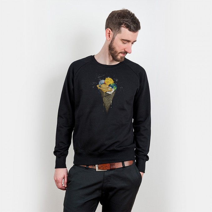 Robert Richter – Galactic Ice Cream - Organic Cotton Sweatshirt Robert Richter – Galactic Ice Cream - Organic Cotton Sweatshirt