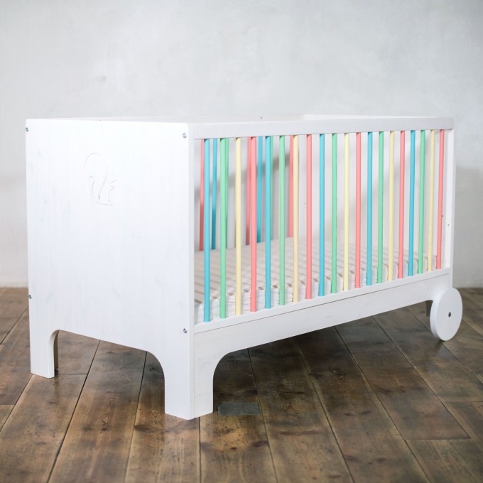 ekomia Babybett Lumy - bunt ekomia Babybett Lumy - bunt