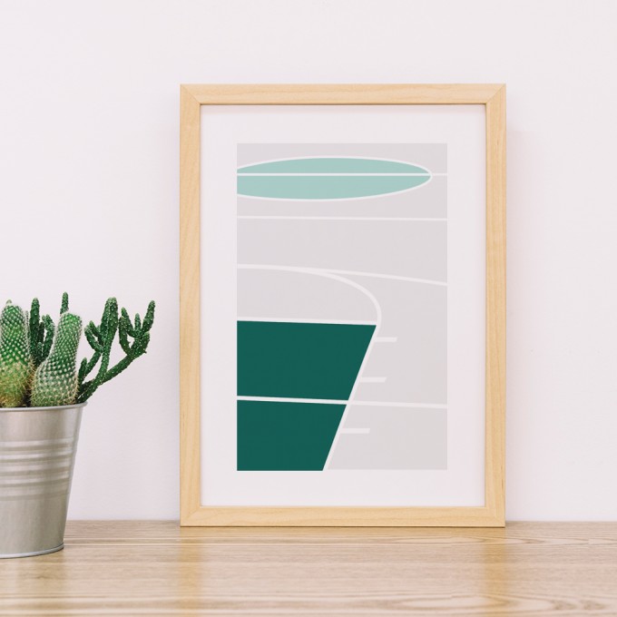 Chiara Tempel – Basketball Court #2 – Poster A3 (297x420mm) Chiara Tempel – Basketball Court #2 – Poster A3 (297x420mm)