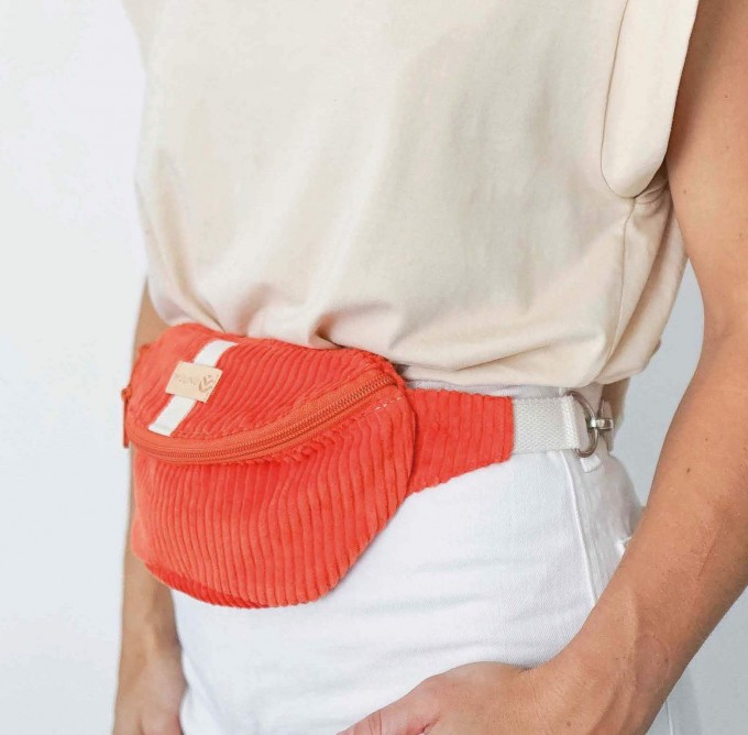 MULINU - Bauchtasche | Hipbag HENNES S Breitcord Orange MULINU - Bauchtasche | Hipbag HENNES S Breitcord Orange