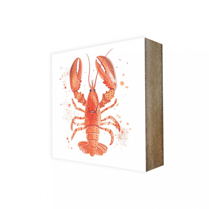 Stadtliebe® | Cube-Bild Sea-Linie „Hummer Hubertus“