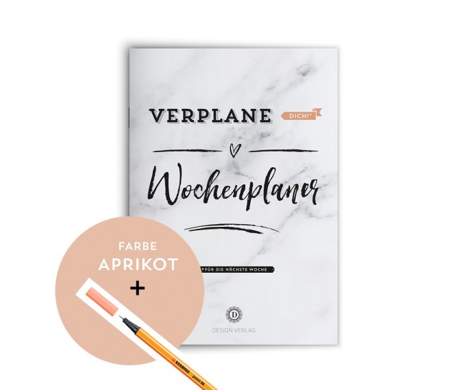 Design Verlag / Wochenplaner Notizbuch „Verplane dich!“ - Aprikot Design Verlag / Wochenplaner Notizbuch „Verplane dich!“ - Aprikot