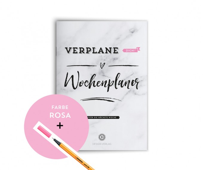 Design Verlag / Wochenplaner Notizbuch „Verplane dich!“ - Rosa Design Verlag / Wochenplaner Notizbuch „Verplane dich!“ - Rosa