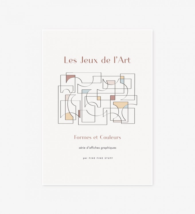 FINE FINE STUFF - Poster - Les Jeux de l'Art - terra - 30x40 FINE FINE STUFF - Poster - Les Jeux de l'Art - terra - 30x40
