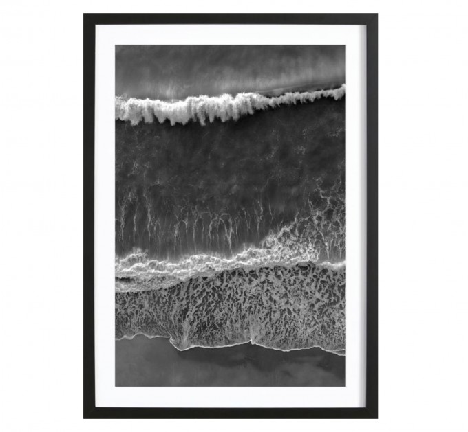 nahili ARTPRINT/POSTER "black and white beach "(DIN A1/A3 & 50x70cm) Fotografie 