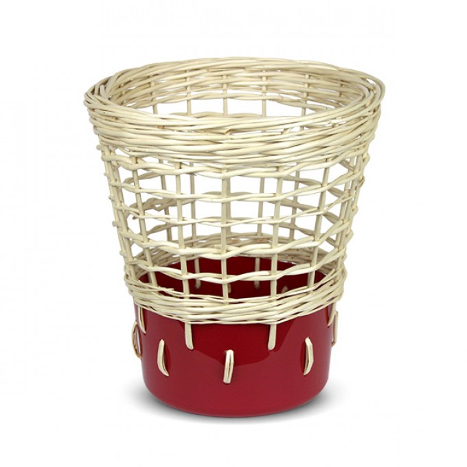 Papierkorb "Bow Bin No.2 Ruby Red" Papierkorb "Bow Bin No.2 Ruby Red"