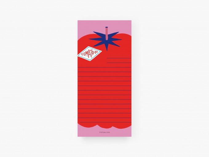 Notizblock "schmal", 3er Set / Tomato Do