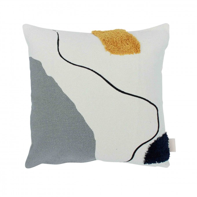 adorist - Boho Kissenbezug Shore Line, quadratisch adorist - Boho Kissenbezug Shore Line, quadratisch