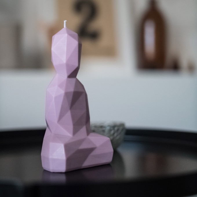 Burning Buddha – Buddha Kerze – Altrosa Burning Buddha – Buddha Kerze – Altrosa