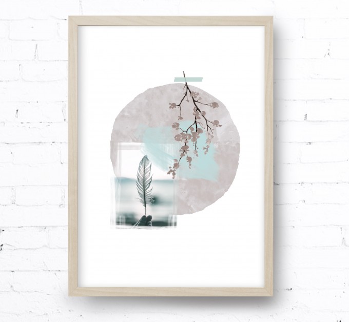 Kruth Design POSTER / COLLAGE BLUE Kruth Design POSTER / COLLAGE BLUE