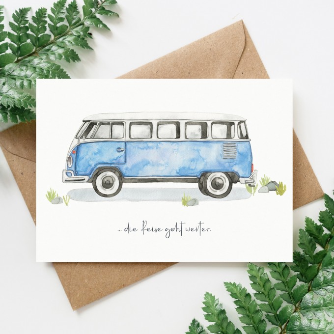 Paperlandscape | Faltkarte | VW Bulli Paperlandscape | Faltkarte | VW Bulli