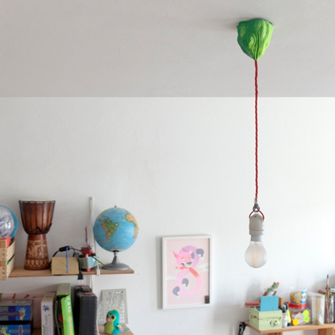 canopie® - Lampenbaldachin - Chamäleon Duo Gelb-Grün