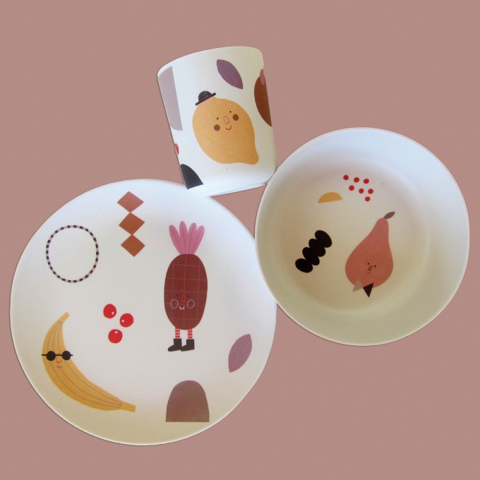 nuukk Bambus Set Freche Früchtchen nuukk Bambus Set Freche Früchtchen