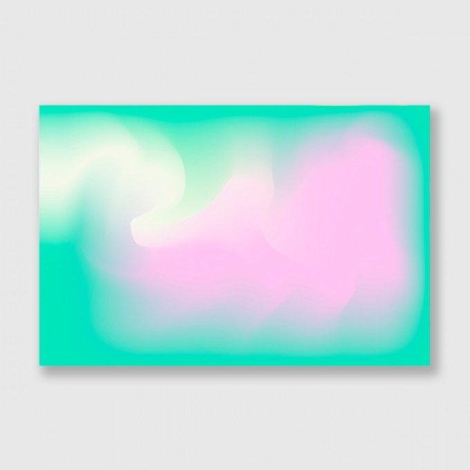 ZEITLOOPS "Clouds of Colour I", Druck auf AluDibond, 30x45 cm