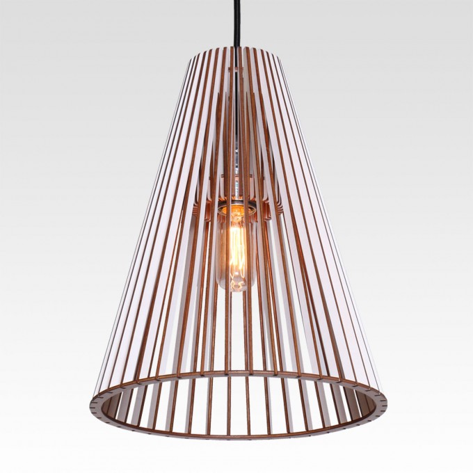 farbflut Design Pendelleuchte CONO aus Birkenholz farbflut Design Pendelleuchte CONO aus Birkenholz