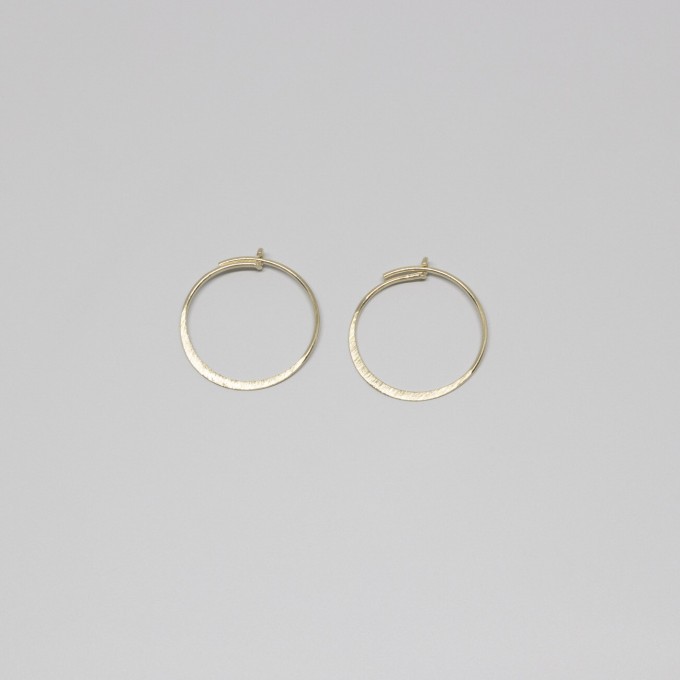 fejn jewelry - Creole 'flat satin' fejn jewelry - Creole 'flat satin'