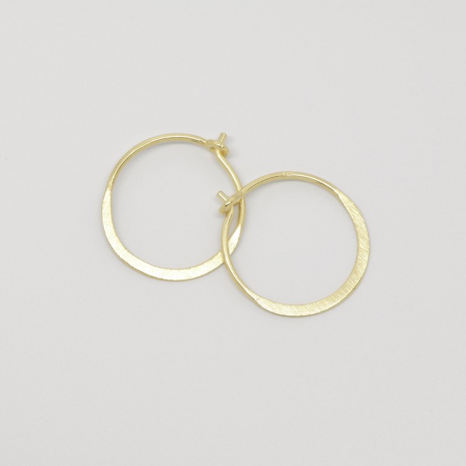 fejn jewelry - Creole 'flat satin' fejn jewelry - Creole 'flat satin'