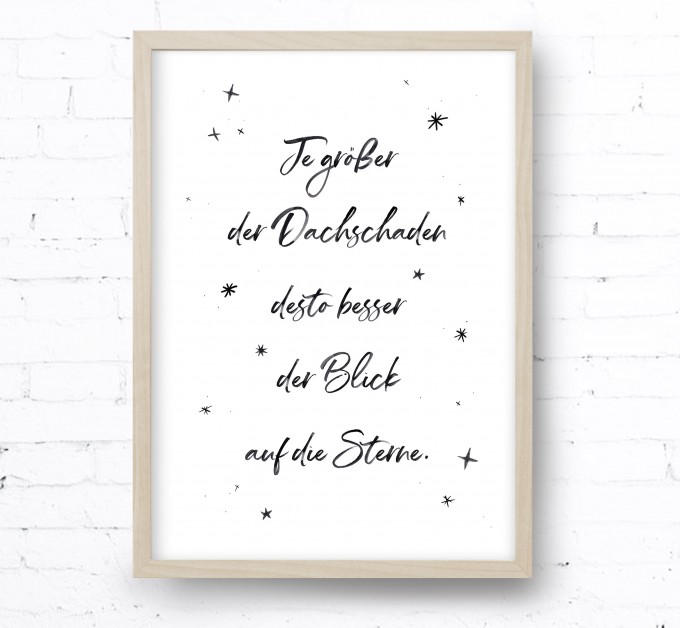 Kruth Design POSTER / DACHSCHADEN Kruth Design POSTER / DACHSCHADEN
