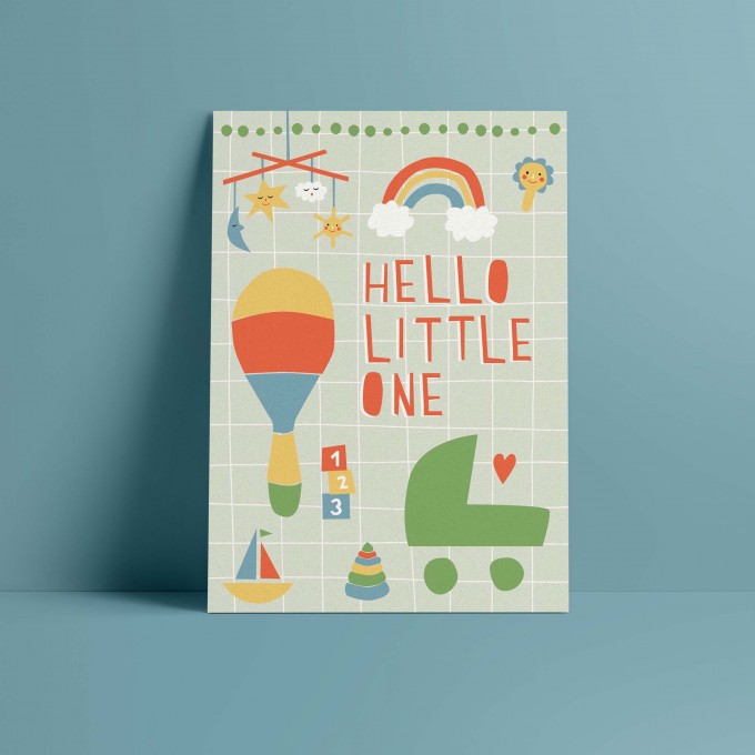 Designfräulein // Postkarte // Hello Little One