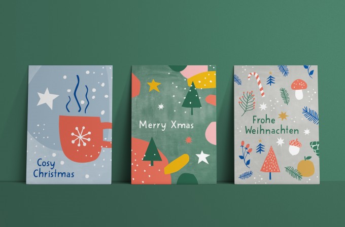 Designfräulein // Postkartenset // Cosy Christmas