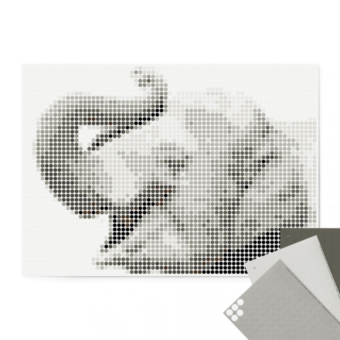 dot on Pixelart / DIY-Set mit Klebepunkten / elephant 50x70 cm