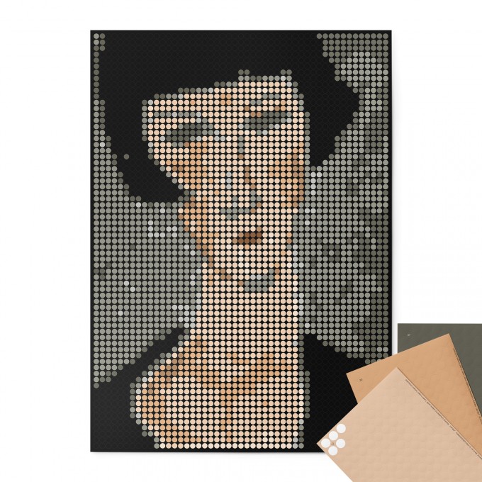 dot on Pixelart / DIY-Set mit Klebepunkten / modigliani 50x70 cm