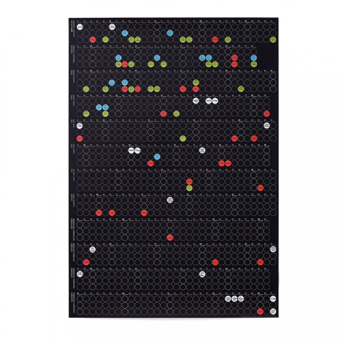 dot on high / Jahresplaner 2019 – mit über 700 Klebepunkten in 12 Farben dot on high / Jahresplaner 2019 – mit über 700 Klebepunkten in 12 Farben