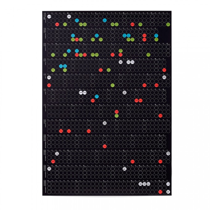 dot on high / Jahresplaner 2020 – mit über 700 Klebepunkten in 12 Farben dot on high / Jahresplaner 2020 – mit über 700 Klebepunkten in 12 Farben