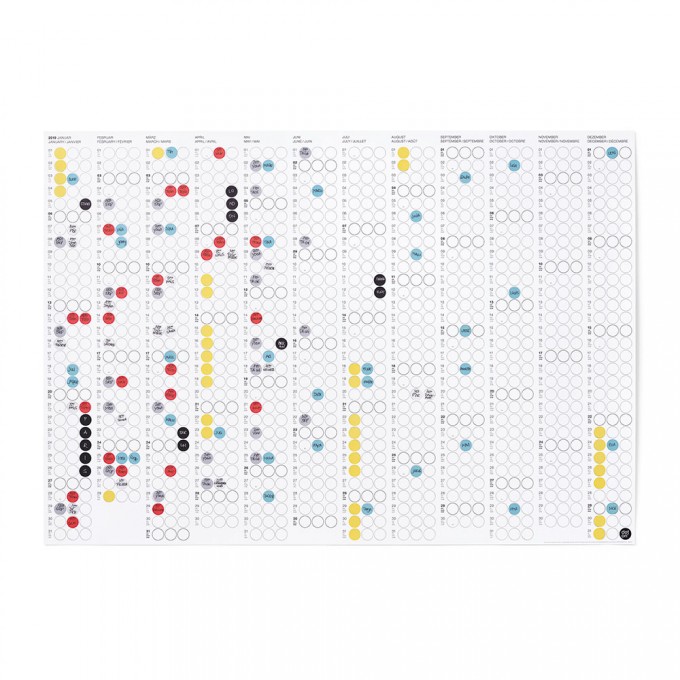 dot on classic / Jahresplaner 2019 – mit über 700 Klebepunkten in 12 Farben dot on classic / Jahresplaner 2019 – mit über 700 Klebepunkten in 12 Farben