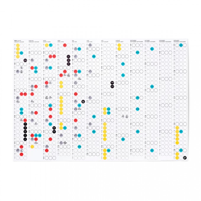 dot on classic / Jahresplaner 2020 – mit über 700 Klebepunkten in 12 Farben dot on classic / Jahresplaner 2020 – mit über 700 Klebepunkten in 12 Farben