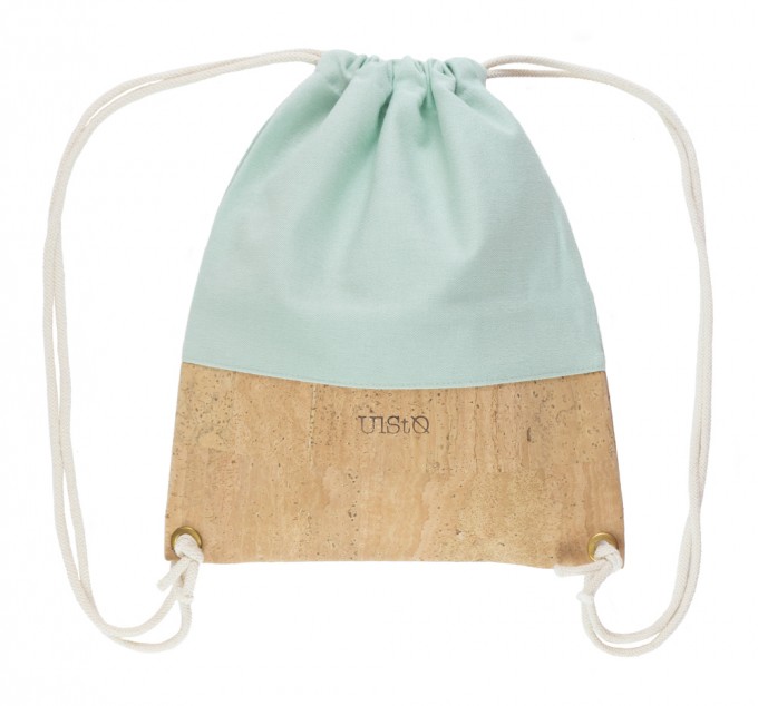 UlStO ILEX KIDS Turnbeutel Mint Kork veganes Leder UlStO ILEX KIDS Turnbeutel Mint Kork veganes Leder