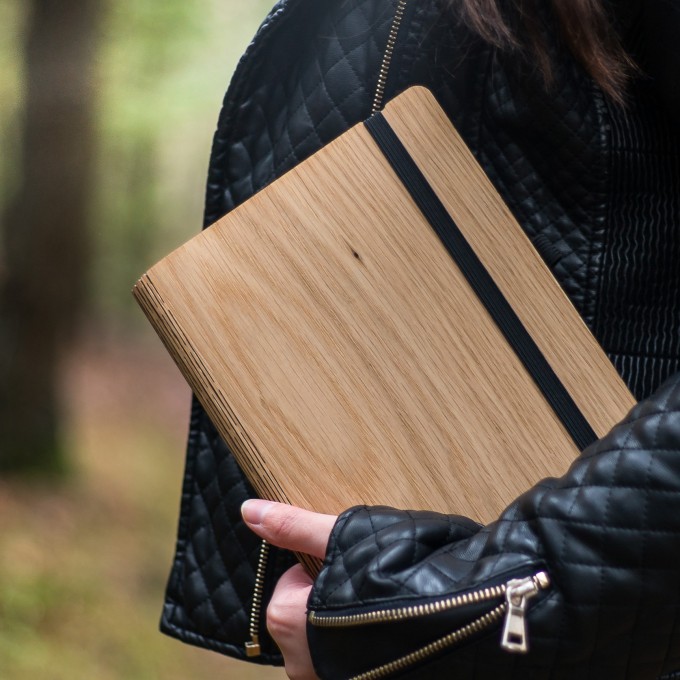JUNGHOLZ Design Notizbuch,WoodBook, Eiche A5 JUNGHOLZ Design Notizbuch,WoodBook, Eiche A5