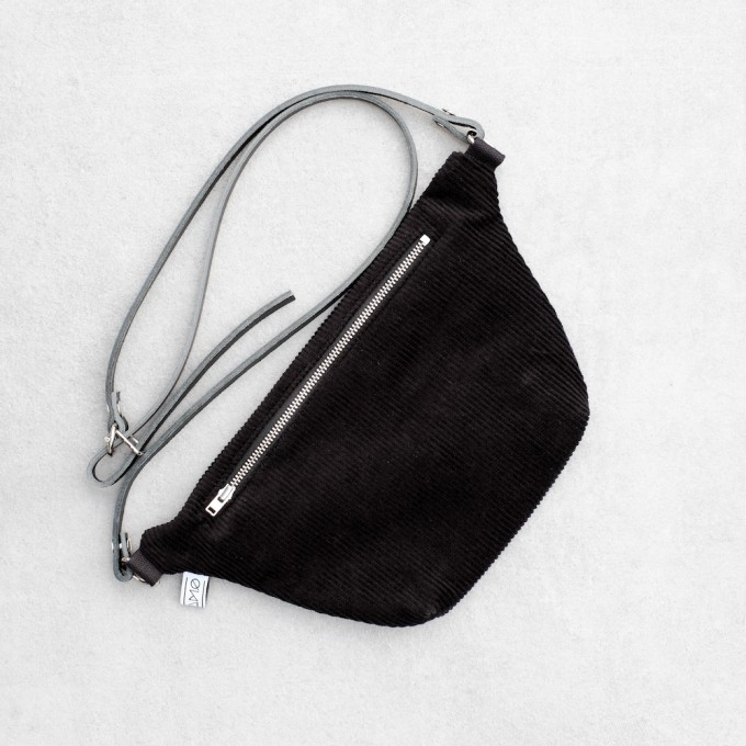 Bauchtasche •Cord• tiefschwarz Bauchtasche •Cord• tiefschwarz