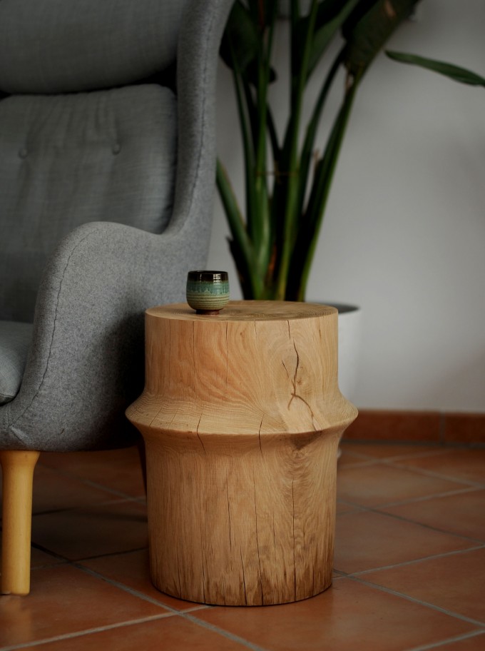 OnePieceWood – couchtisch -simple orient shape - natural oak OnePieceWood – couchtisch -simple orient shape - natural oak
