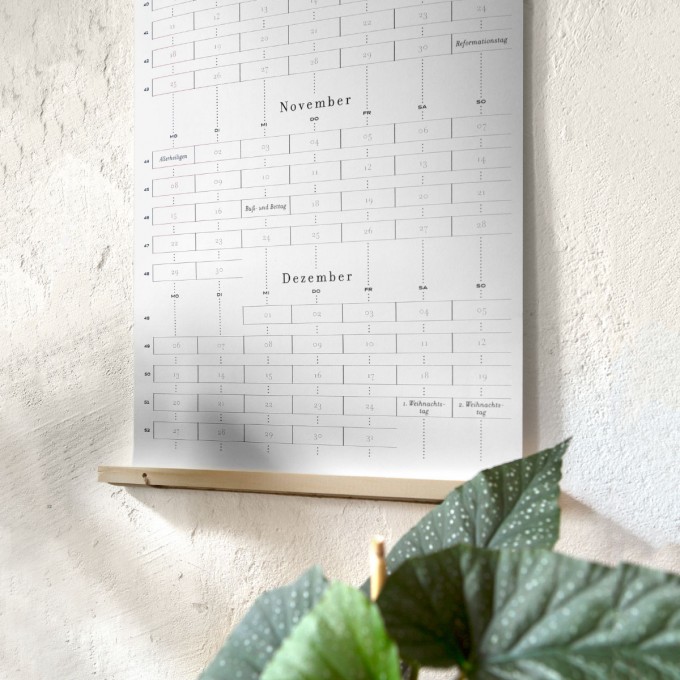 Days & Dots 2021: Rare Edition zweiseitiger Siebdruck-Wandkalender inkl. Aufhängung Days & Dots 2021: Rare Edition zweiseitiger Siebdruck-Wandkalender inkl. Aufhängung