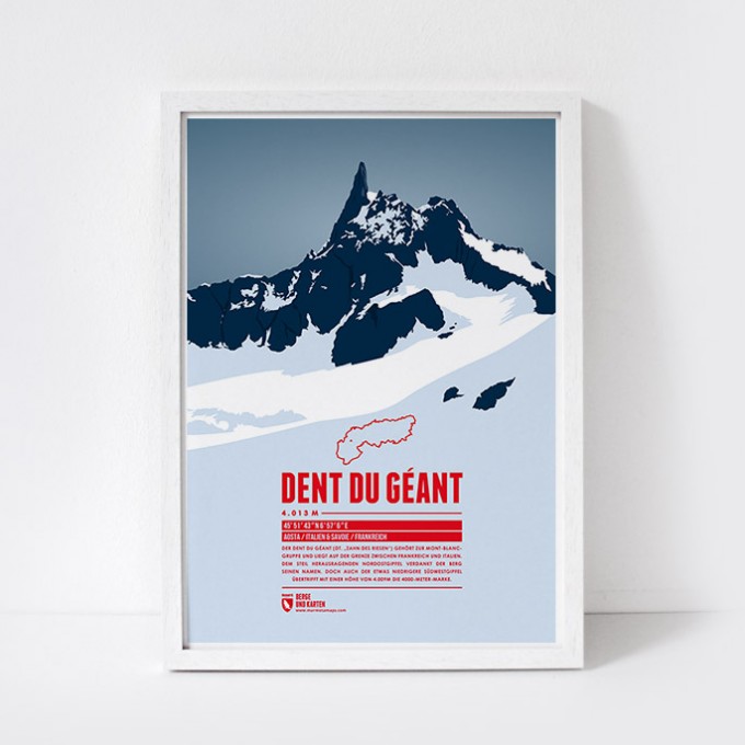Marmota Maps – Dent du Géant - Bergdruck Marmota Maps – Dent du Géant - Bergdruck