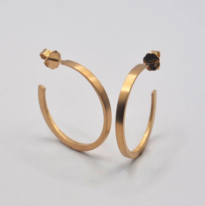 Ohrringe "Verformt" aus 925/- Silber von DOPPELLUDWIG
