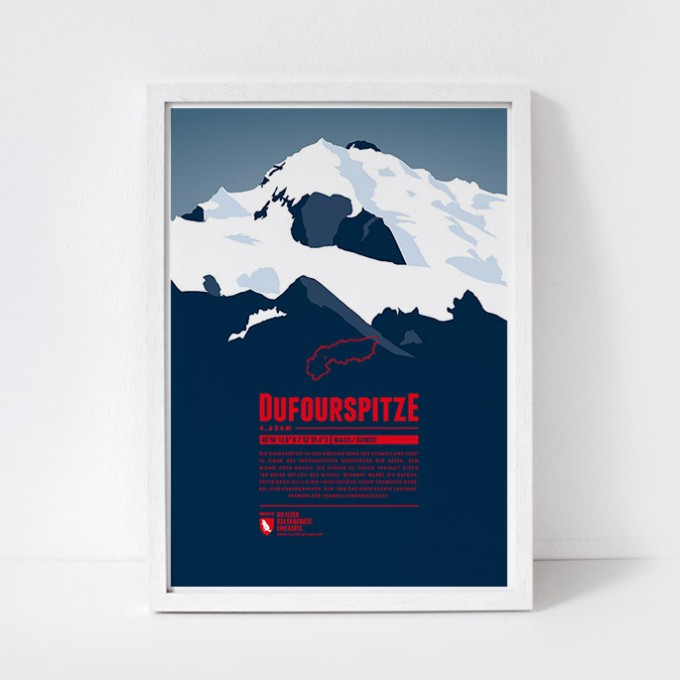 Marmota Maps – Dufourspitze - Bergdruck Marmota Maps – Dufourspitze - Bergdruck