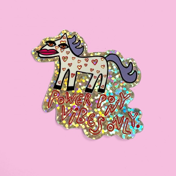 Sticker POWER PONY (limited) von DV×NG TH×NGS