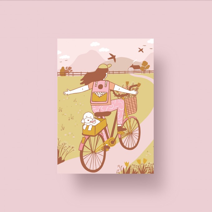 Notietzblock Postkarte "Breathe in courage", A6
Notietzblock Postkarte "Breathe in courage", A6