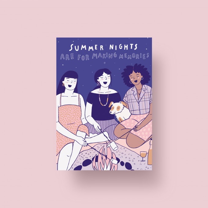 Notietzblock Postkarte Summer Nights, A6
Notietzblock Postkarte Summer Nights, A6
