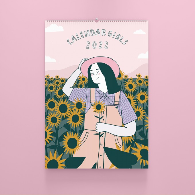 Notietzblock Wandkalender 2022 - Achtsamkeit Illustration Notietzblock Wandkalender 2022 - Achtsamkeit Illustration