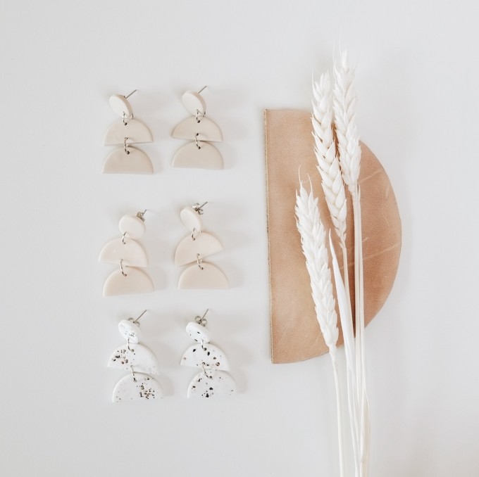 EVE + ADIS // FIO EARRINGS pebble grey EVE + ADIS // FIO EARRINGS pebble grey